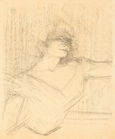 In "La glu" (イン "ラ グル") 作： Henri de Toulouse-Lautrec