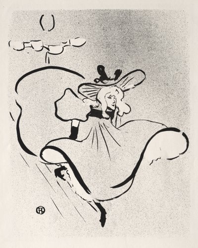 ジェーン・アヴリル 作： Henri de Toulouse-Lautrec