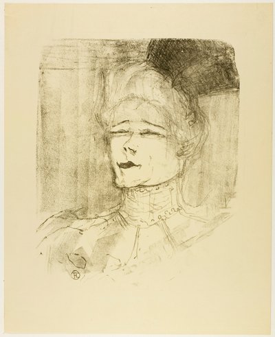Treize Lithographys の Jeanne Granier 作： Henri de Toulouse-Lautrec