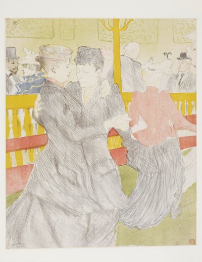 ムーラン・ルージュのダンス 作： Henri de Toulouse-Lautrec