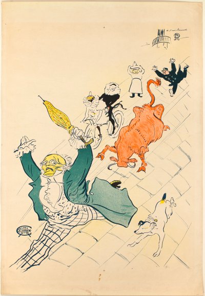 怒っている牛 作： Henri de Toulouse-Lautrec