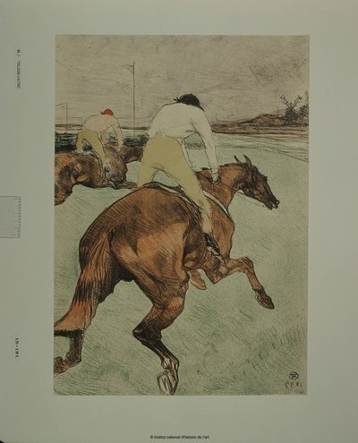 騎手［試し刷りb］ 作： Henri de Toulouse-Lautrec