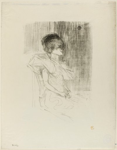貸し手着席 作： Henri de Toulouse-Lautrec