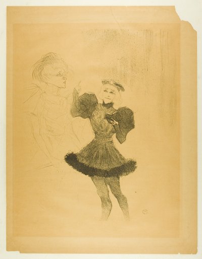 レンダーとラヴァリエール（『ラレタンの娘』所収 作： Henri de Toulouse-Lautrec