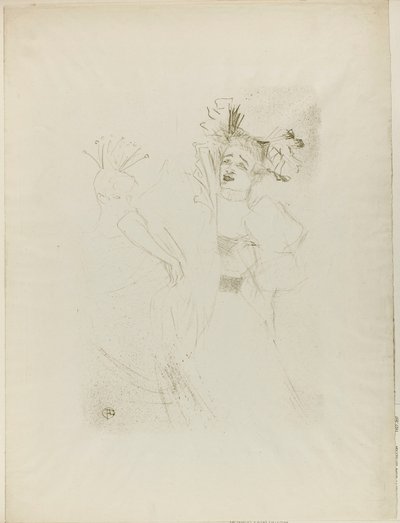 チルペリクの貸し手、フルフェイス 作： Henri de Toulouse-Lautrec