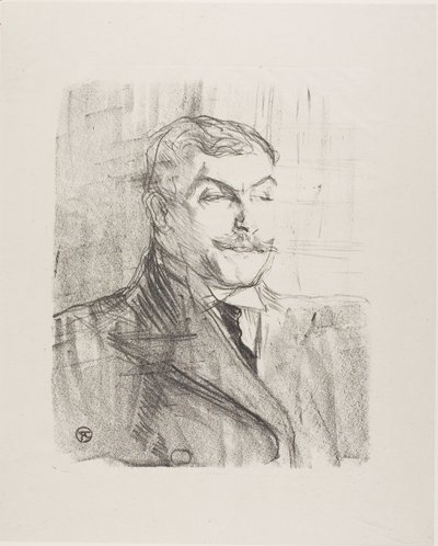 Treize LithographysのLucien Guitry 作： Henri de Toulouse-Lautrec