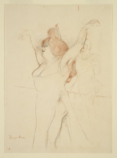 マドモアゼル・コシェル、『ラ・ベル・ヘレーヌ』でトロイのヘレン役 作： Henri de Toulouse-Lautrec