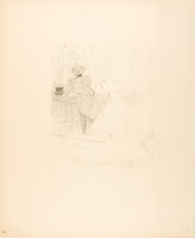 ミス・ルコンテ 作： Henri de Toulouse-Lautrec