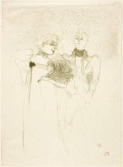 マダム・サタンの貸し手マドモアゼル 作： Henri de Toulouse-Lautrec