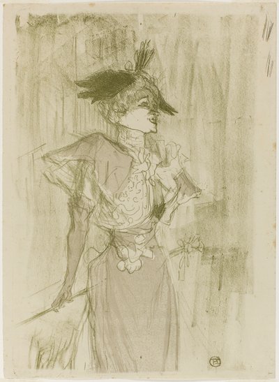 マドモアゼル・マルセル・レンダー、立っている 作： Henri de Toulouse-Lautrec