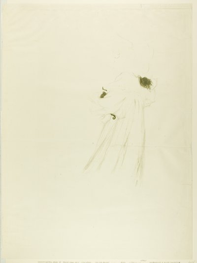 ミス・メイ・ベルフォール（大皿） 作： Henri de Toulouse-Lautrec