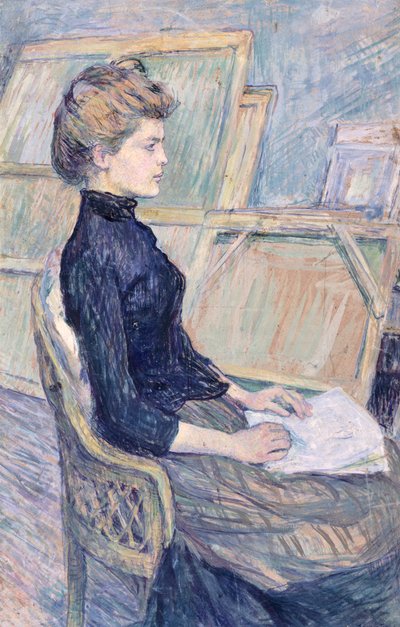 勉強中のモデル（Helene Vary） 作： Henri de Toulouse Lautrec