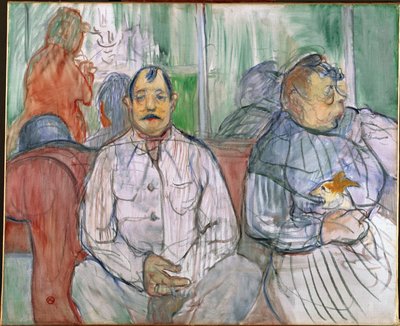 ムッシュー、マダム、そして犬 作： Henri de Toulouse-Lautrec