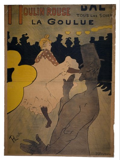 ムーランルージュ、1891年 作： Henri de Toulouse-Lautrec