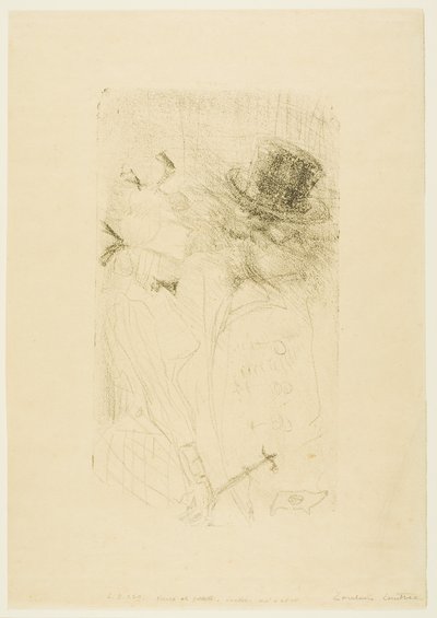 老人と少女 作： Henri de Toulouse-Lautrec