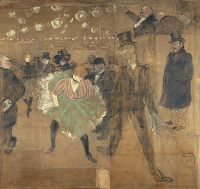 パリのフォワールデュトロネにあるグールの兵舎の看板 作： Henri de Toulouse-Lautrec