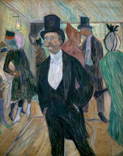 アンリ・フルカードの肖像 (ムッシュ・アンリ・フルカード・オ・バル 作： Henri de Toulouse Lautrec