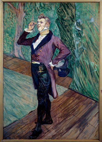 コメディフランセーズのアンリ・サマリー（1865-1902）の全身像 作： Henri de Toulouse Lautrec