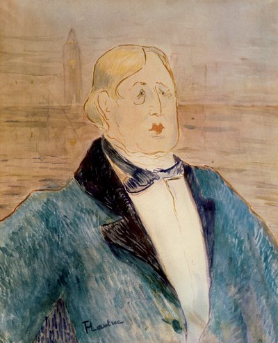 オスカーワイルドの肖像 作： Henri de Toulouse Lautrec