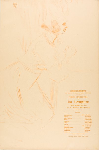 ハンセン病プログラム 作： Henri de Toulouse-Lautrec