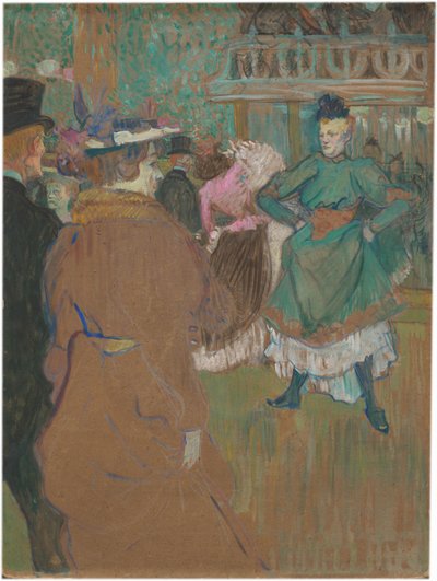 ムーラン・ルージュのクアドリール 作： Henri de Toulouse-Lautrec