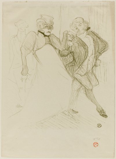 レジャンとガリポー、マダム・サン・ジェネ 作： Henri de Toulouse-Lautrec