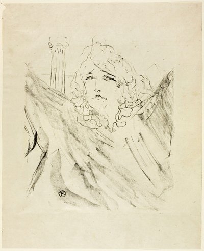 Treize Lithographys の Sarah Bernhardt 作： Henri de Toulouse-Lautrec