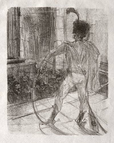 シナイ半島のふもと：シナゴーグでのシュロメ大騒ぎ 作： Henri de Toulouse-Lautrec