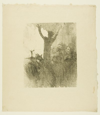 Au Pied du Sinaï より、シナゴーグの Schlomé Fuss 作： Henri de Toulouse-Lautrec