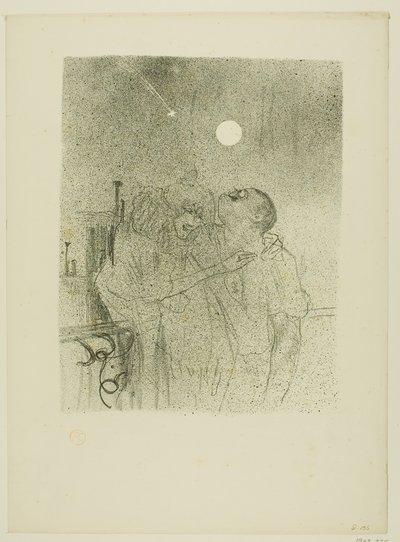 流れ星、デジレ・ディオーのメロディーより 作： Henri de Toulouse-Lautrec