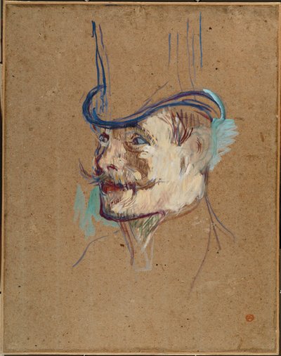 ムーラン・ルージュのイギリス人』の習作 作： Henri de Toulouse-Lautrec