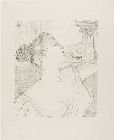 シビル・サンダーソン、トレイズ・リトグラフより 作： Henri de Toulouse-Lautrec