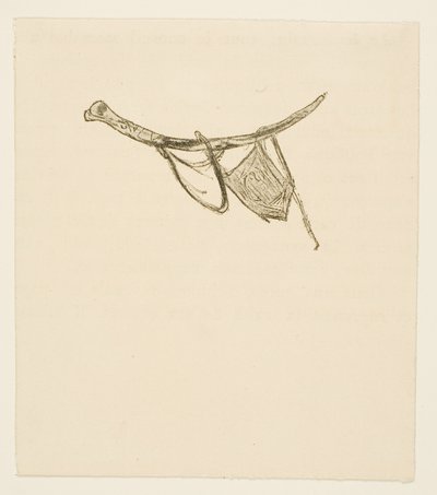 シナイの麓でのテイルピース 作： Henri de Toulouse-Lautrec