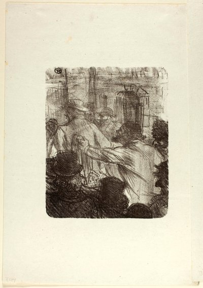 Au Pied du Sinaï の織物市場、クラクフ 作： Henri de Toulouse-Lautrec