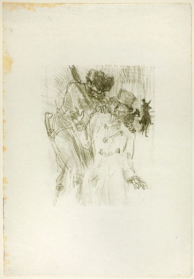 Au Pied du Sinaï からの Schlomé Fuss の逮捕 作： Henri de Toulouse-Lautrec