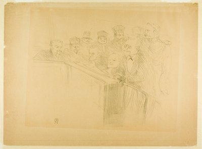 アートン裁判（一皿目） 作： Henri de Toulouse-Lautrec