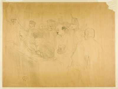 アートン裁判（三枚目） 作： Henri de Toulouse-Lautrec