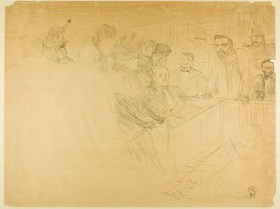 アートン裁判（三枚目） 作： Henri de Toulouse-Lautrec