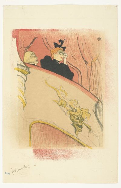 金色の仮面の箱 作： Henri de Toulouse Lautrec