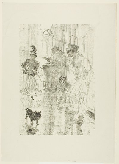栗の売り子 作： Henri de Toulouse-Lautrec