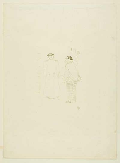 Jourdan and Brown の主任セールスマン 作： Henri de Toulouse-Lautrec