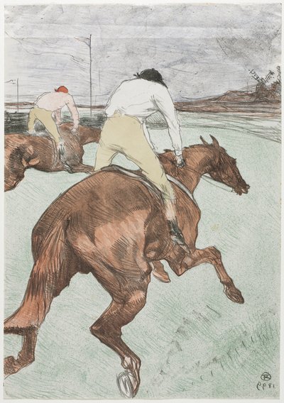 ジョッキー 作： Henri de Toulouse-Lautrec