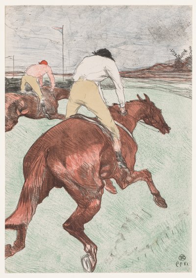 ジョッキー 作： Henri de Toulouse-Lautrec