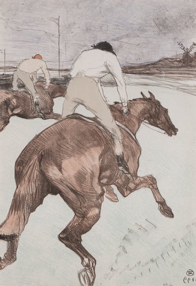 ジョッキー 作： Henri de Toulouse Lautrec