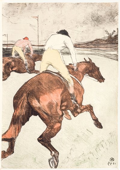 ジョッキー 作： Henri de Toulouse Lautrec