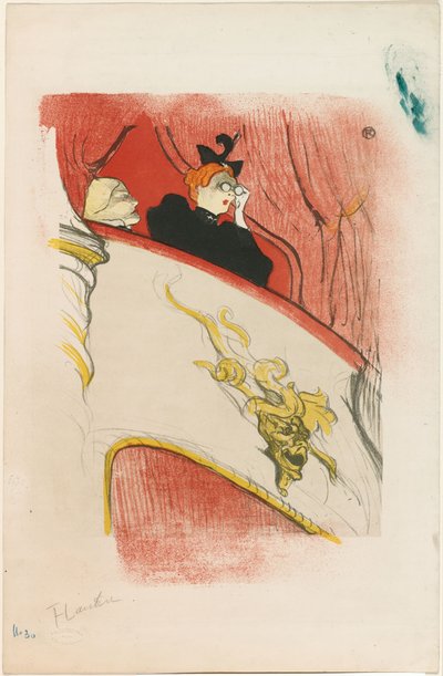 金仮面のロージェ 作： Henri de Toulouse-Lautrec