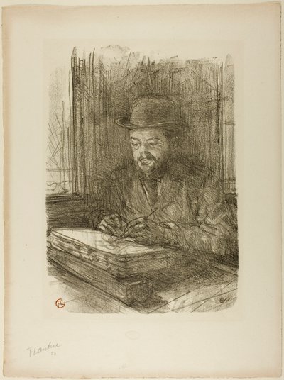マスター彫刻師、アドルフ・アルバート 作： Henri de Toulouse-Lautrec