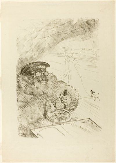 運転手 作： Henri de Toulouse-Lautrec