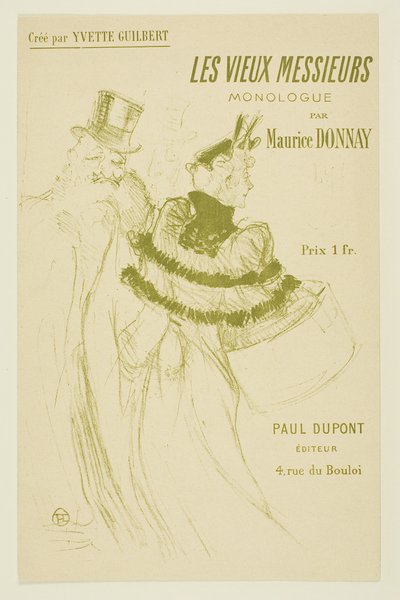 ザ オールド ジェントルメン 作： Henri de Toulouse-Lautrec