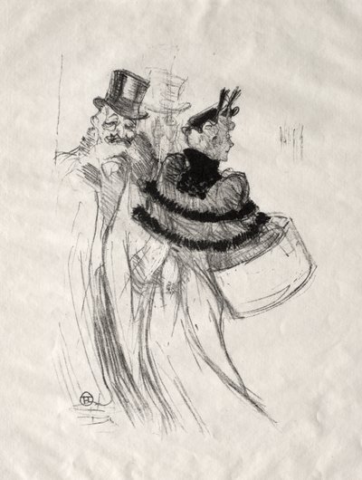 ザ オールド ジェントルメン 作： Henri de Toulouse-Lautrec